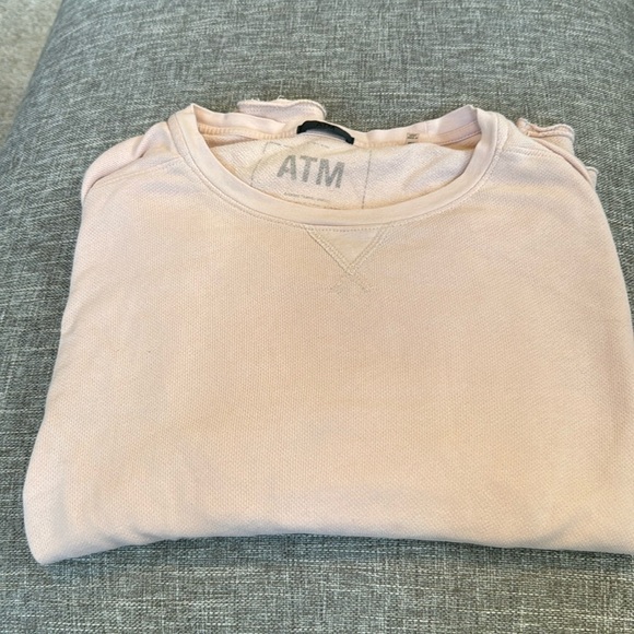 Atm Chenille Crew Neck Sweater in peach 
ATM Anthony Thomas Melillo - Picture 1 of 8